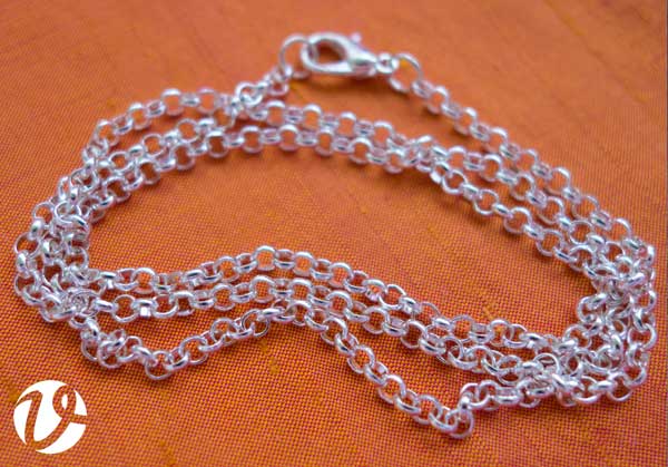silver-plated chain