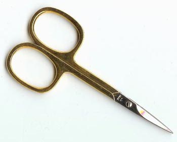 Left-handed embroidery scissors