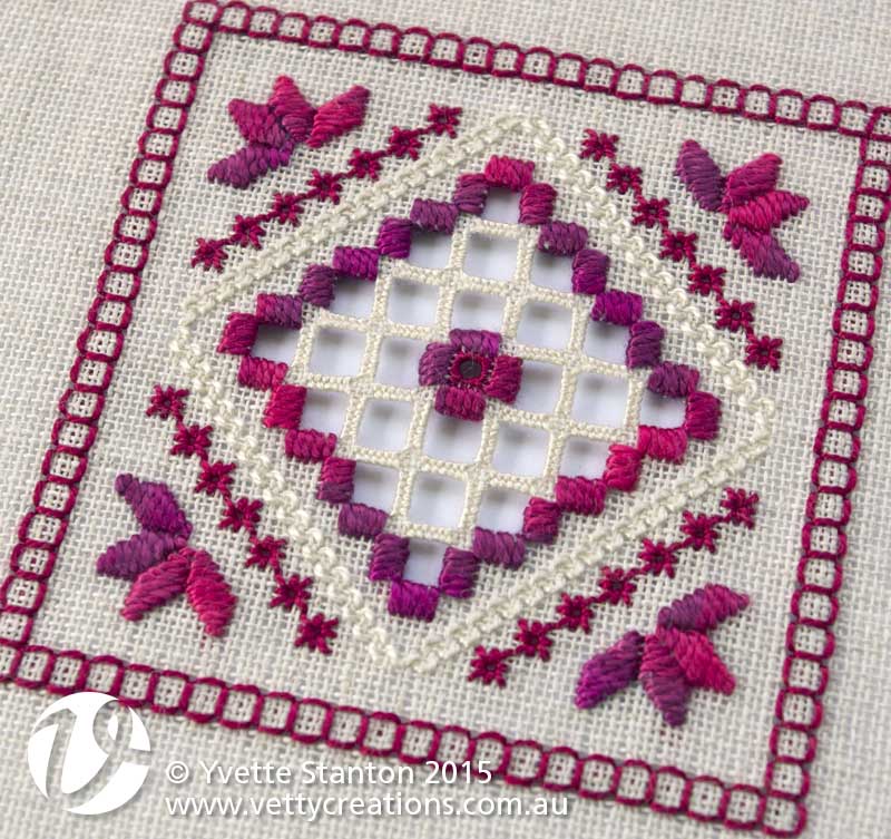 Raspberry Hardanger panel