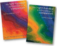 Left and right-handed embroidery stitch dictionaries